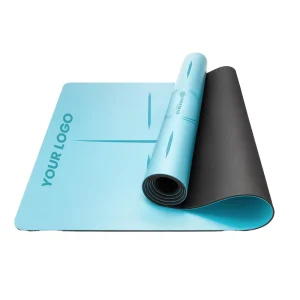 6mm PU and Natural Rubber Yoga Mat, Non-Slip, Sound-Insulating, Shock-Absorbing