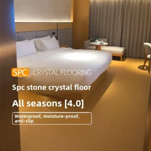 6mm SPC Flooring Stone-Plastic Click-Lock Crystal Wood Grain Waterproof Extra-Thick Formaldehyde-Free
