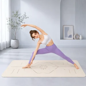 6mm TPE Alignment Yoga Mat with Body Position Guide Lines Dual Color
