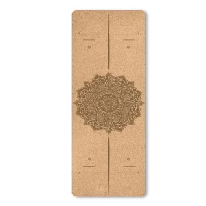 72×24 Inch Eco-Friendly Non-Slip High-Elastic 4mm Cork Yoga Mat Custom Logo Carrying Bag