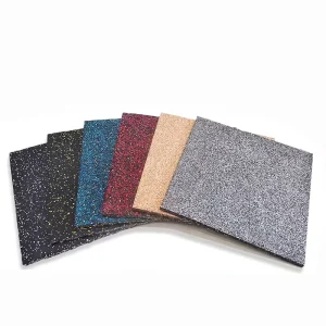 75% EPDM Heavy Duty Gym Rubber Mats Noise & Shock Absorbing Non-Slip Floor Tiles for Weightlifting