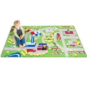 78″ x 39″ Kids Play Car Carpet Mat