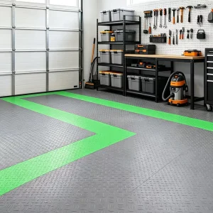 7mm Factory Direct 100% PVC Heavy-Duty Interlocking Garage Tiles
