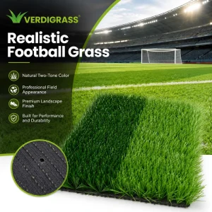 8500Dtex Heavy-Duty Soft PE Artificial Soccer Grass for Public Sports Center Field Long-Lasting