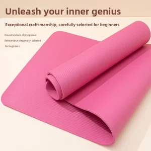 8mm Extra Thick Lengthened NBR Yoga Mat Widened Dance Fitness Exercise Mat 183cm Rectangular
