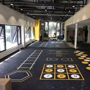8mm High-Density Rubber Sports Flooring Roll 1m x 10m
