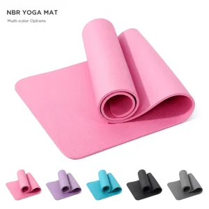 8mm NBR Yoga Mat Nylon Strap for Men & Women Non Slip Exercise Mat for Home Yoga Pilates Stretching Floor & Fitness Workouts