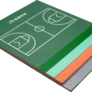 8mm Semi prepared Type Silicon PU Sports Flooring for Basketball Badminton Volleyball Court