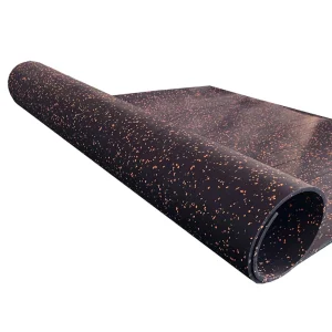 8mm Thick Anti Slip Wear Resistant Shock Absorbing Soundproof Indoor Rubber Flooring Roll for Fitness Gyms Outdoor Use