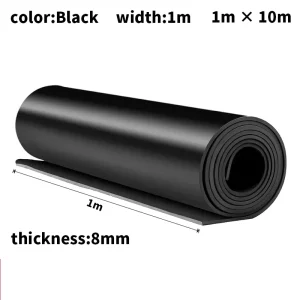8mm Thickness Industrial Flooring Rubber Sheets High-voltage Insulation Rubber Pad for Distribution Room