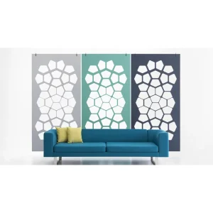 95 Colors Carved Wall Covering Board Polyester Fiber Acoustic Wall Panel