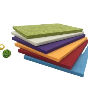 9mm 10mm 11mm 12mm Sound absorbing Acoustic Office Panels Home Theater Board Noise Reduction Polyester Fiber Acoustic Felts Pane