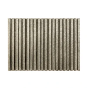 9mm U Groove Carved Fireproof Polyester Fiber Acoustic Panels with Modern Design for Living Room School Use High Noise Reduction