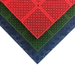 AGS Garage Floor Mat Flat Interlocking Floor Tiles Square Interlocking Floor Mat Easy to Install Flooring for Workshops Gyms Basements