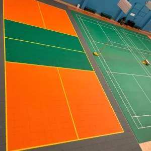 APEX PP Interlocking Outdoor Basketball Badminton Court Floor Tiles with Fire Prevention Advantages Anti slip Sports Flooring