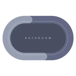 Absorbent Bathroom Bath Mat Non-Slip Quick-Dry Shower Mat