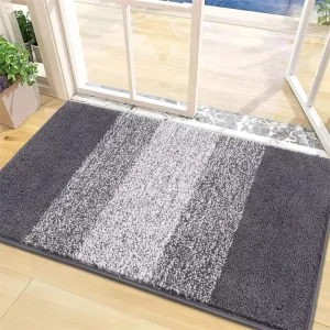 Absorbent Dirt Trapper Tufted Plain Entrance Mat Low-Profile Washable Non-Slip Indoor Outdoor Door Mat
