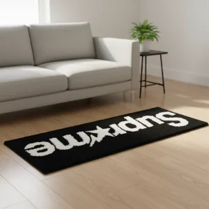 Absorbent Microfiber Bath Rugs Non-Slip Plush Shaggy Soft