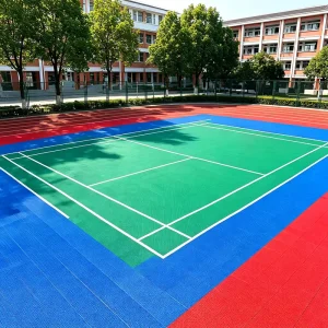 Acid Rain Resist Interlock Modular Floor Anti Corrosion Outdoor Industrial Park Multi Sports Ground Tile