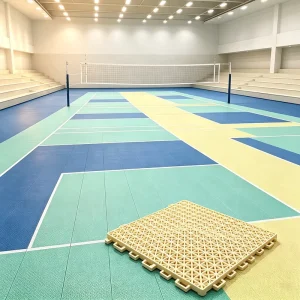 Acid-Rain-Resistant Anti-Corrosion Modular Floor Tiles for Outdoor Multi-Sport Grounds
