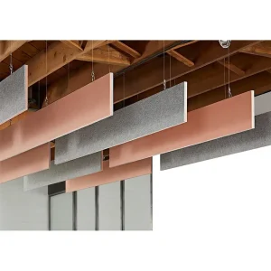 Acoustic Ceiling Baffle Suspended Sound Absorbing Panel Hanging Ceiling Tile for Office Lobby