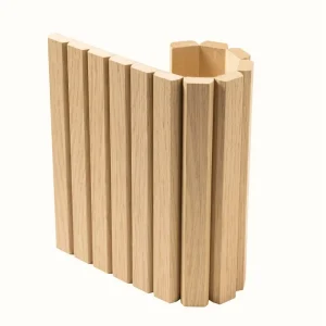 Acoustic Flexible Tambour Wood Panel Sound Proof Fluted Wooden Slat Panel Bendable Wood Tambour Panel for Interior Renovation
