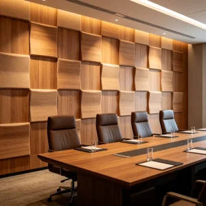 Acoustic Panel Manufacturer Polyester Fiber Sound Absorbing Board for Hotel Office and Retail Interior Design