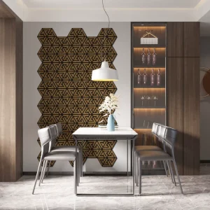 Acoustic Panels 3D Design High Noise Reduction Sound Absorbing Boards for Home Hotel Office