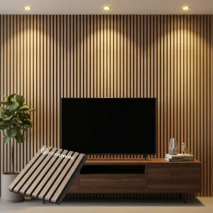 Acoustic Panels High Density Wood Slat Soundproof Wall Panel Interior Decoration Bulk Price