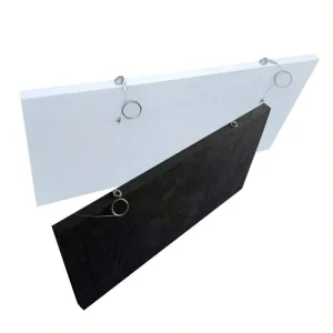 Acoustic Panels Suspended Kit With Acoustical Ceiling Panels NRC0.9 Fiberglass Wool Hanging Panel Any Color Customized