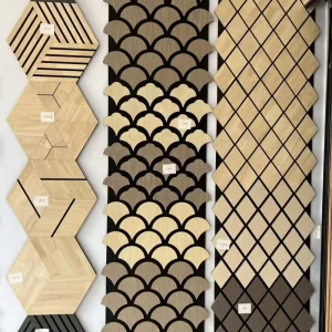 Acoustic Slat Wall Panels MDF Polyester Fiber for Schools Office Buildings Industrial Design High Sound Absorption Lifetime