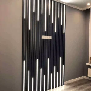 Acoustic Soundproof Wall Panels MDF Eco Friendly 5 Year Warranty Modern Design Black 3D Led Noise Reduction 0.8 Hotel Studio