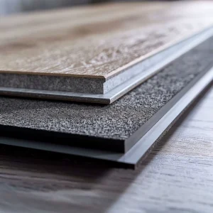 Acoustic WPC Vinyl Flooring Attached IXPE Pad High IIC Rating Wood Plastic Plank for Condo Building