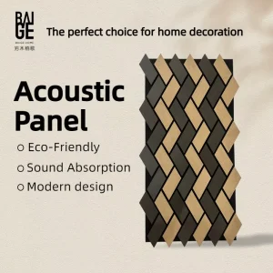 Acoustic Wall Panels Polyester Fiber Sound Absorption Eco Friendly Modern Design for Bedroom Home Office Ceiling