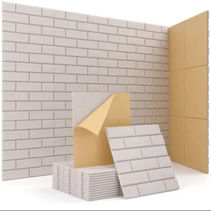 Acoustic Wall Panels with Embossed Texture Modern Design for Outdoor Warehouse Use 1.0 NRC Sound Insulation