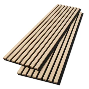 Acoustic Wooden Slat Soundproof Wall Panels Home Decor Model by Factory Suppliers