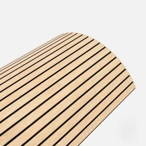 Acoustic Wooden Slat Wall Panels Soundproof for Indoor Decor Rollable Akupanel Polyester Fiber Flexible