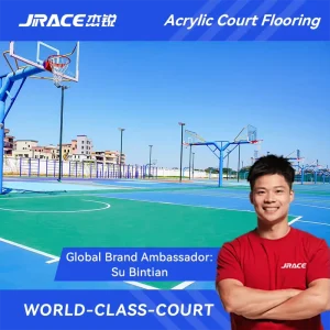 Acrylic Elastic Cushioned Court System for Basketball, Tennis, and Pickleball Courts