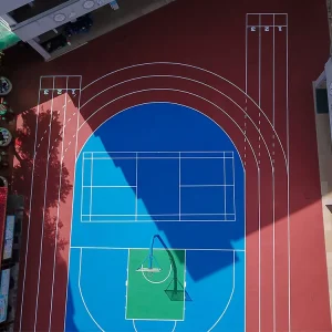 Acrylic Rubber Hard Surface Basketball Court Pickleball Court Sports Flooring Shock Absorption Eco Friendly Elastic Cushion