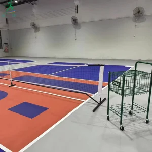 Acrylic Sports Court Flooring for Pickleball Tennis Courts Eco Friendly Shock Absorption Customizable Color Indoor Outdoor Use