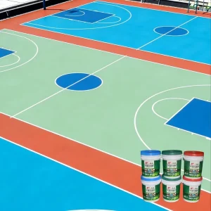 Acrylic Topcoat Water-Based Court Flooring Material for Tennis Volleyball Badminton Courts Kindergarten Playgrounds