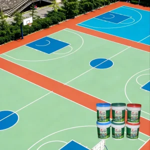 Acrylic Topcoat Water based Multi sport Court Flooring Tennis Basketball Volleyball Badminton UV Weather Resistant Eco friendly
