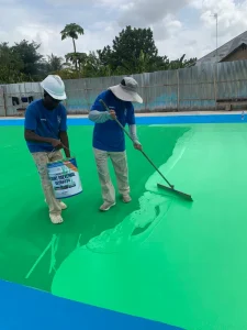 Acrylic Volleyball Court Surface Multi Sport Flooring Tile Solid Surface Cushion Paint