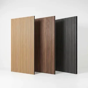 Akupanel Wood Acoustic Wall Panels Sound Absorbing Acoustic Wood Panel MDF Wooden Acoustic Slat Panel