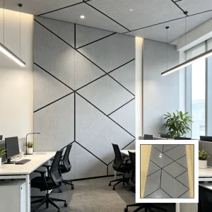Akupanel Wood Wall Acoustic Panel Acoustic Pet Panel for Decoration