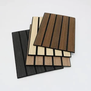 Akupanel Wooden Acoustic Wall Panels Eco-Friendly 90% Noise Reduction Modern Design for Hotel Apartment Soundproofing