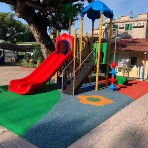 All In One Wet Pour EPDM Rubber Flooring Seamless Safety Children Playground Rubber Granules