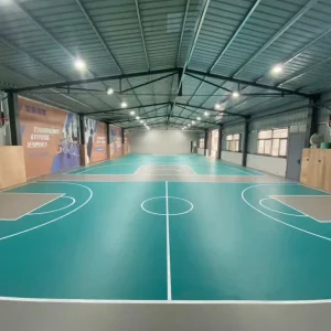 All Purpose Easy Installation PVC Vinyl Flooring Tennis Badminton for Basketball Pickleball and Multi Sport Courts
