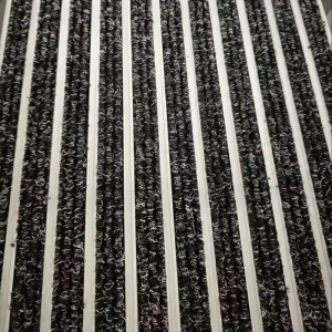 All-Season Heavy-Duty High-Traffic Entrance Dust-Removal Non-Slip Aluminum Alloy Mat, 1000-2000 kg/sqm Bearing Capacity