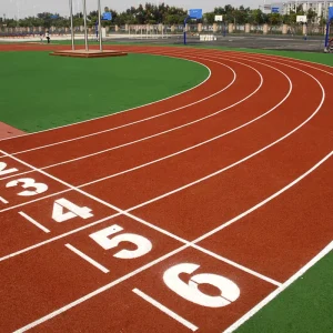 All Weather Flooring Surface Athletic Track Synthetic Running Track Material School Playground Rubber Runway